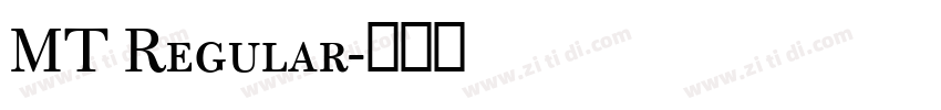 MT Regular字体转换